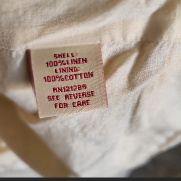 y2k Reba 100% Linen and cotton beaded and embroidered tan jacket - Picture 7 of 8